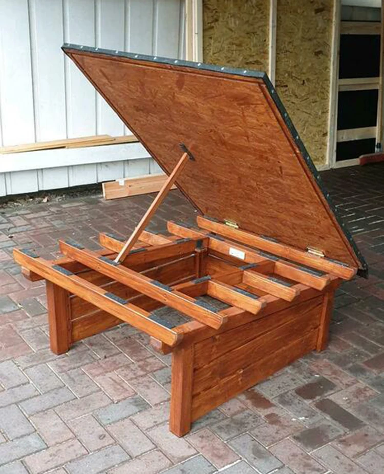 
Outdoor Garden Garage Wooden Robot Mower Shelter Wooden Carports for Sale 