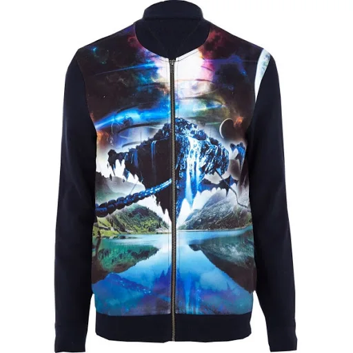 Men Sublimation Bomber Jacket Sublimation 3d Print Bomber Jacket