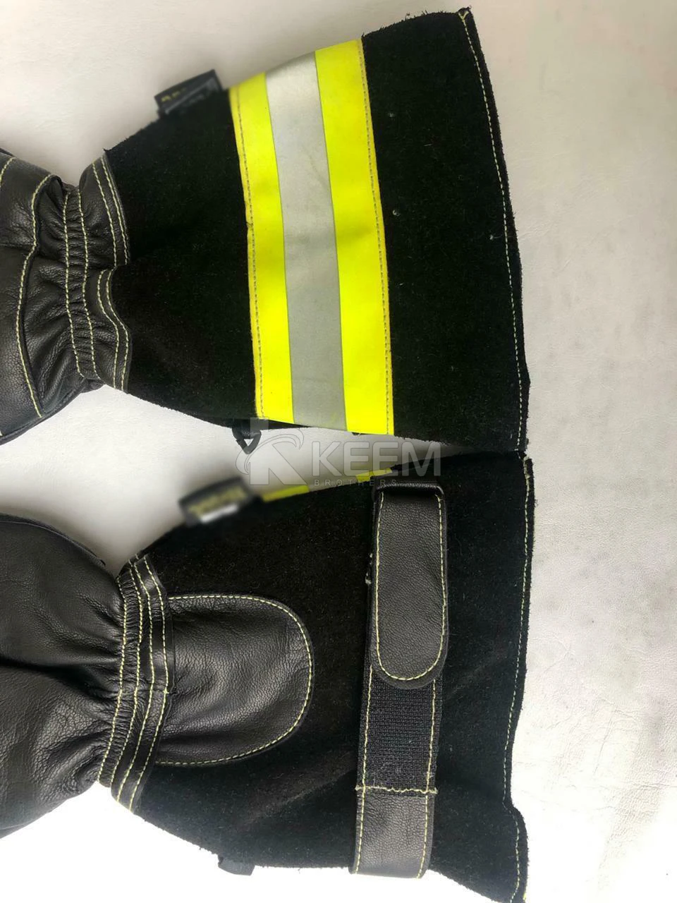 New Cowhide Firefighter Reflective Flames Retardant Protective Gloves Heat Insulation Wear-Resistant 40CM Long Rescue Work Glove