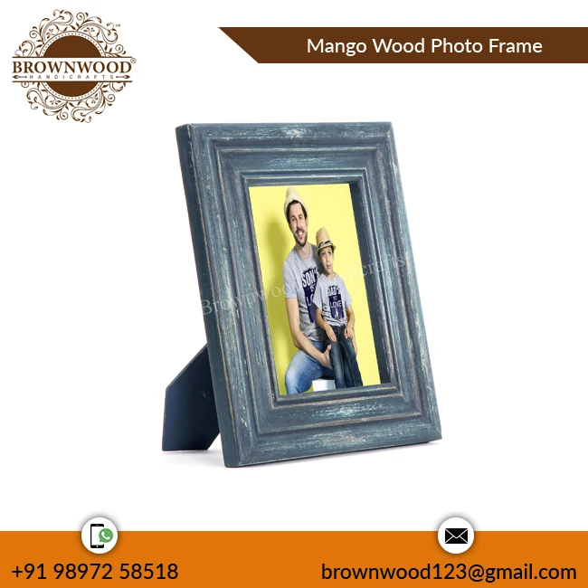Manufacturer Color Solid Mango Wood Photo Picture Frame Wooden Picture Frame All Custom Size at Competitive Price Online Sellers