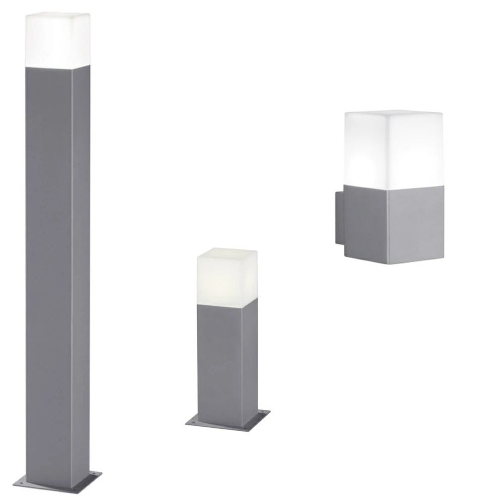 Outdoor LED Bollard Light Round Square Height 0.5 m 0.8 m 3m