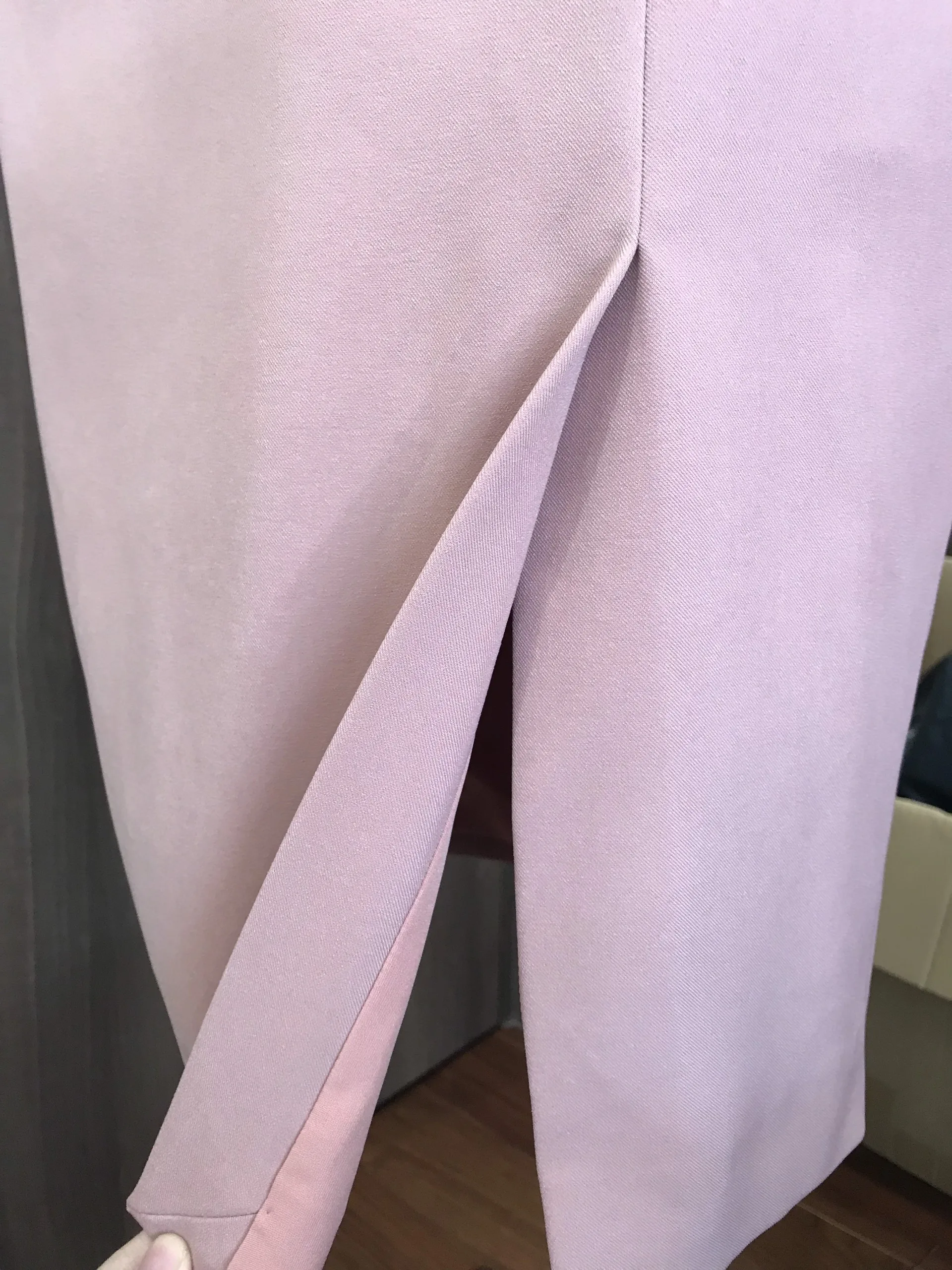 Pink women set blazer pants long sleeve button pink femine bodycone dress formal style office ladies women sets