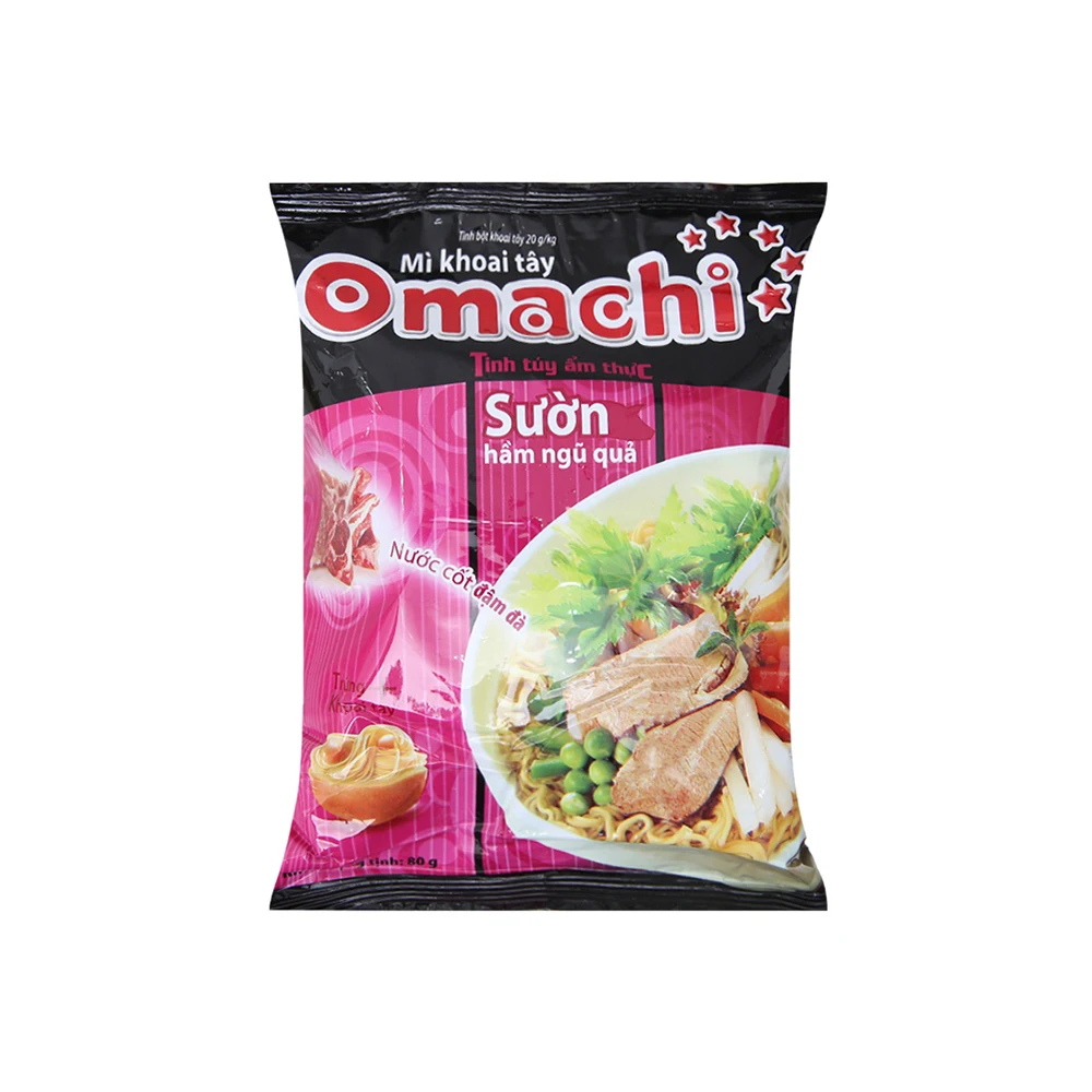  Omachi Рубчатая Картофельная лапша быстрого приготовления-80