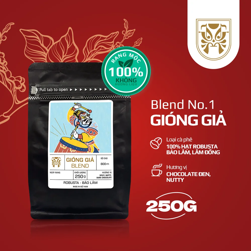 Made In Da Lat Best Vietnamese Quality Whole Bean Robusta Roasted Coffee For Export - Giong Gia Coffee