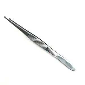 Selman Tissue Forceps rounded tips & teeth   Selman Tissue Forceps Nonslip Grip Surrounding Cupped Tip Straight Serrated Jaws Su