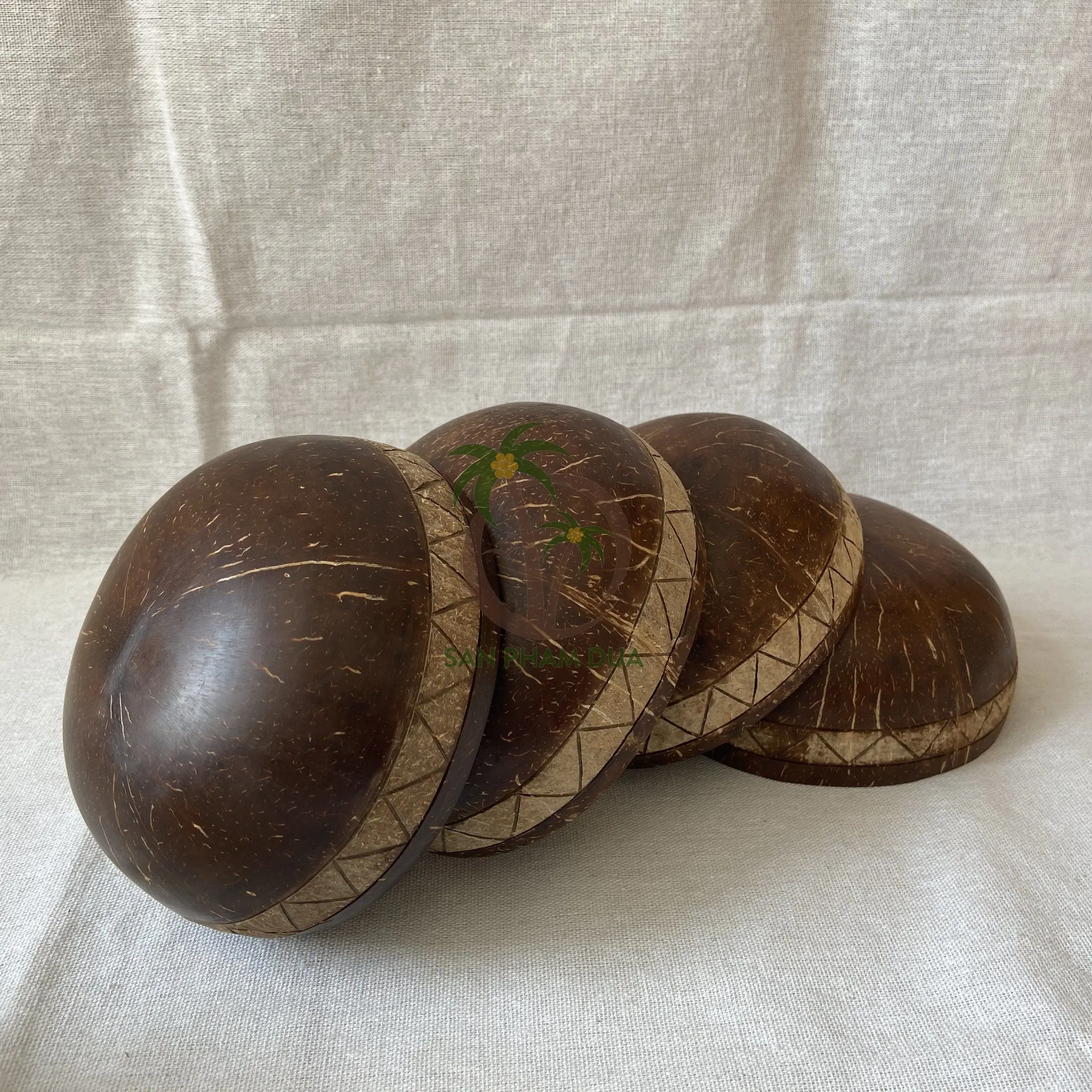 VIETNAM COCONUT BOWL / NATURAL ACAI BOWL WITH WOODEN CUTLERY SET/ SMOOTHIES BOWL AND COCO BOWL