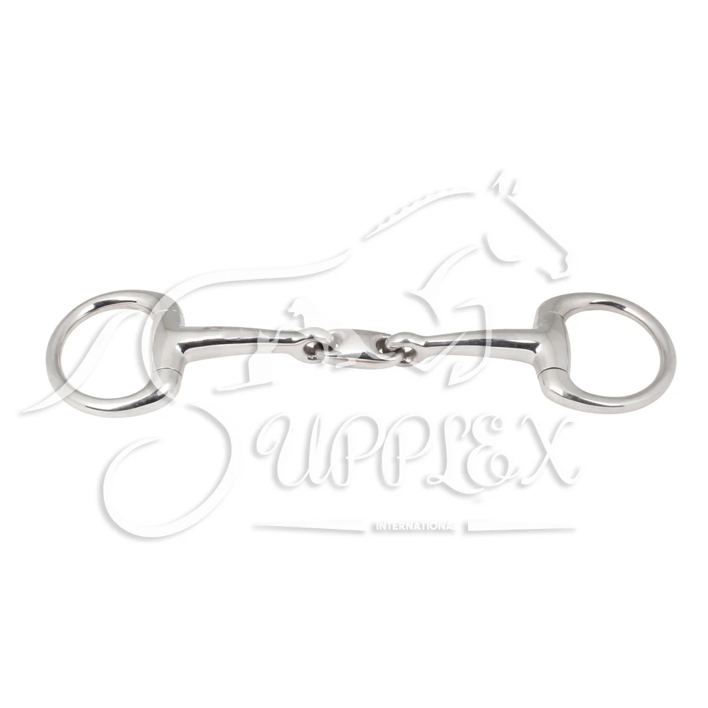 
Eggbutt Snaffle Double Horse Bit 