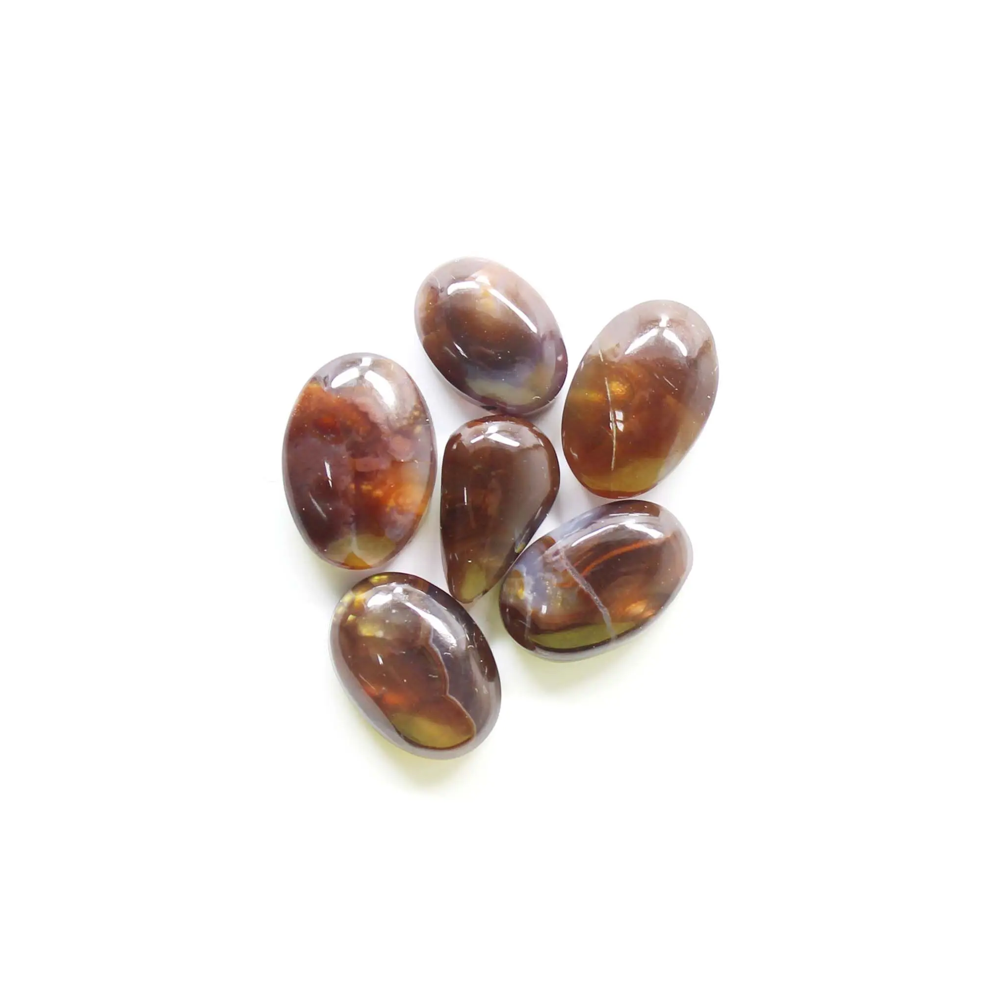 Natural Mexican Fire Agate Smooth Cabochon Gemstone Fire Agate Size 13x10 MM To 17x12 MM Wholesaler Price