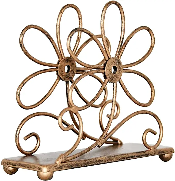 Custom Shape Solid Iron Metal Tissue Paper Holder in Marvelous Design Perfect for Elegant Tabletop Kitchenware at Home