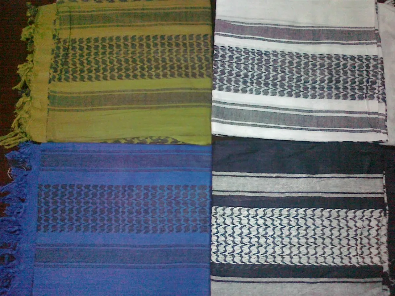 Shemagh Scarf Tactical Desert 100% Cotton Scarf Head Wrap Arabic Shemagh Middle Eastern Style Shemagh