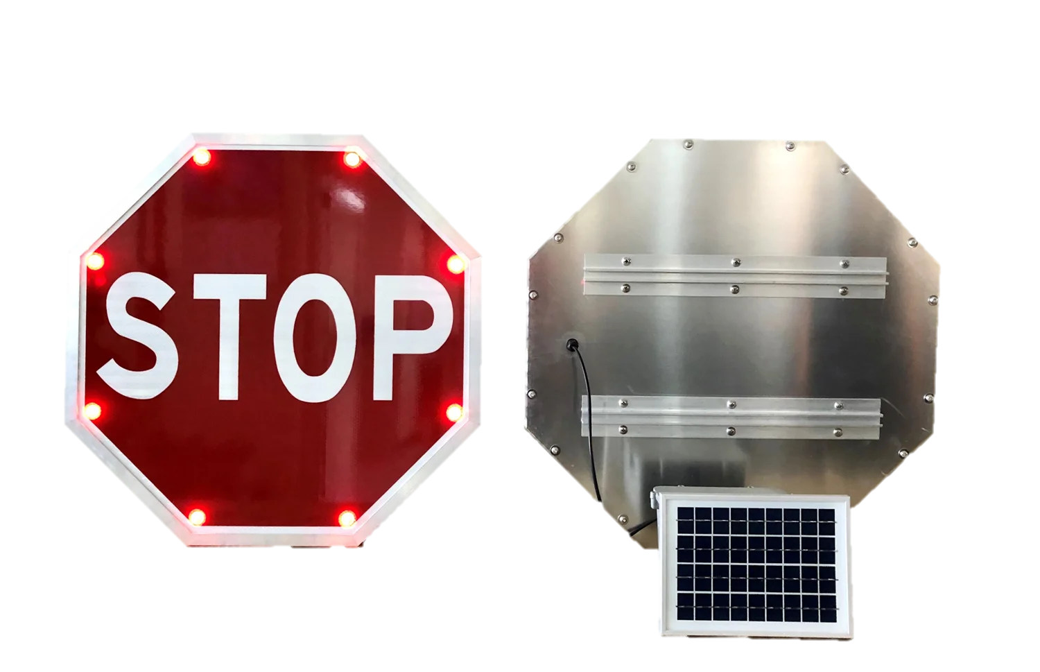 Solar LED Octagonal Stop Sign
