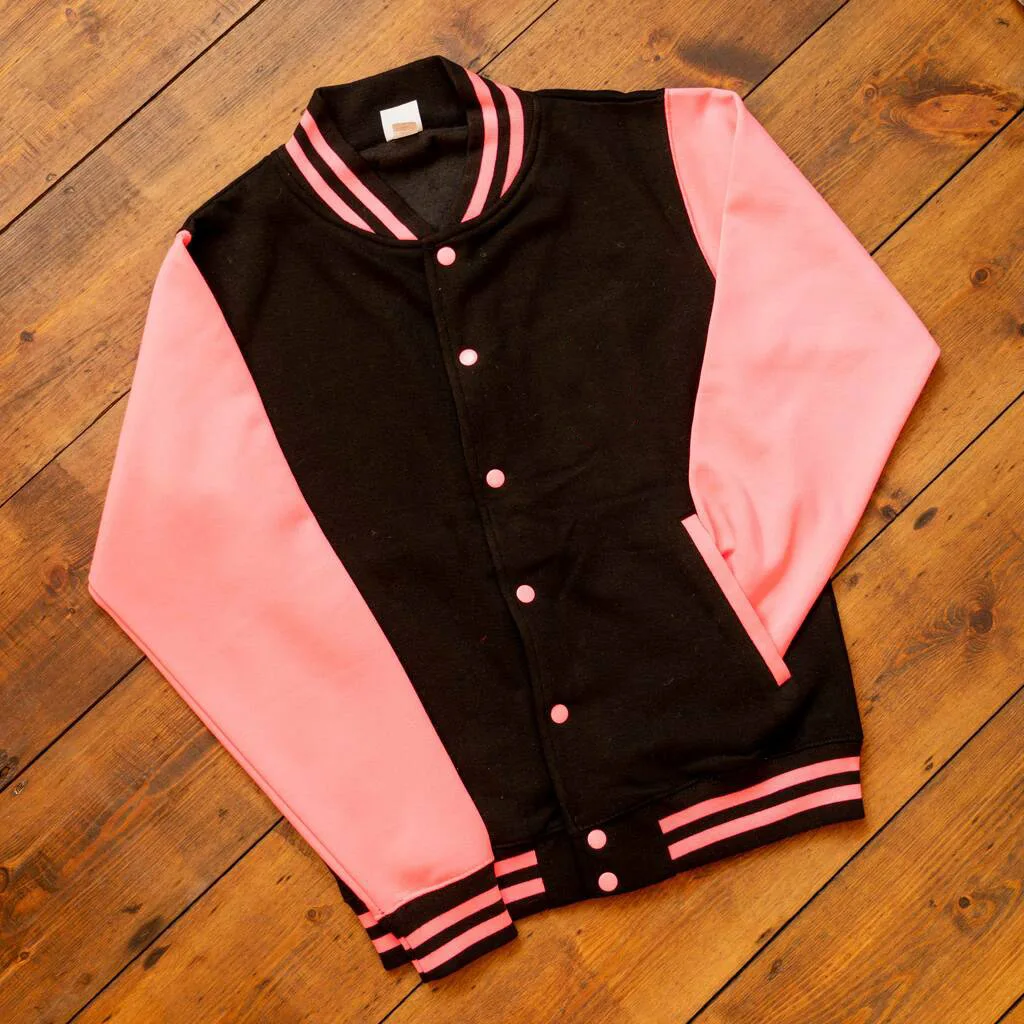 Customizable High Quality Varsity Letterman Jacket Men Women New Casual Style Denim Fabric Zipper Closure Embroidered Winter