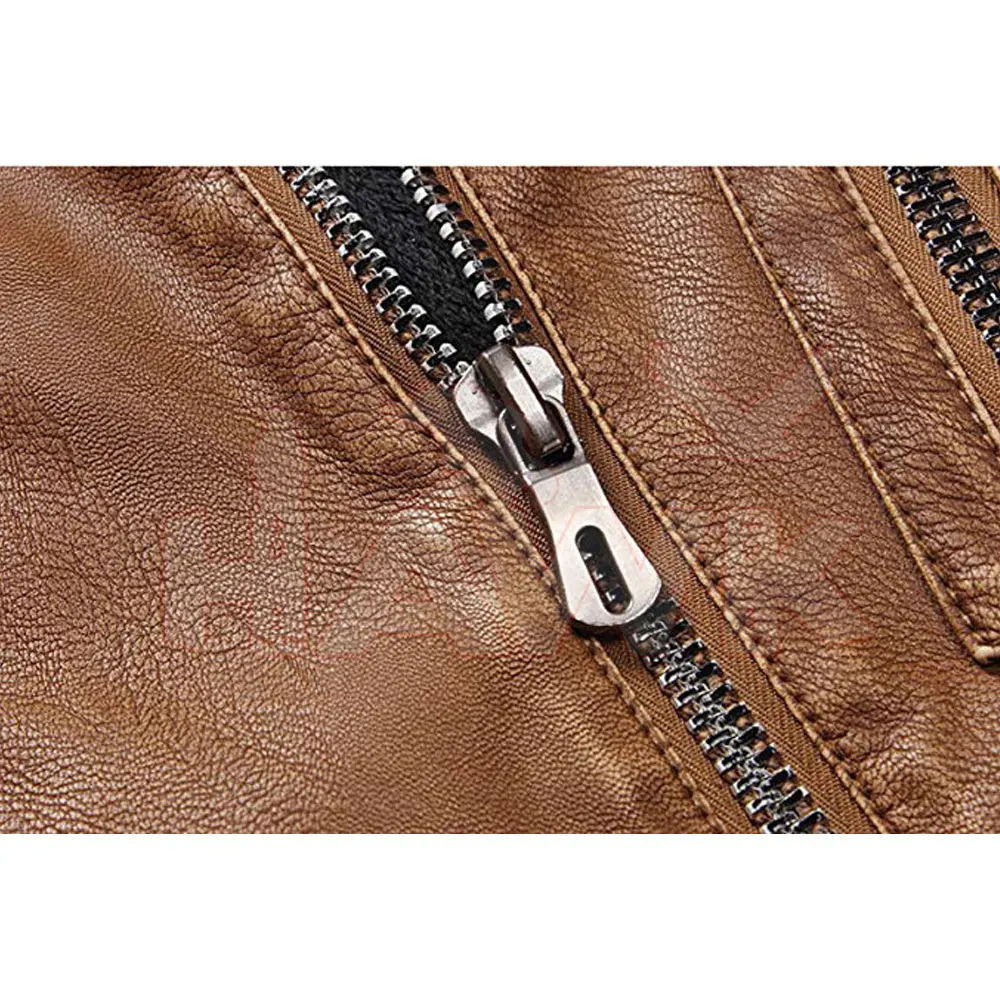 Genuine Leather Fashion Jacket For Men Windproof Sheepskin Leather Jacket For Men