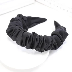 Hair Accessories Lovely Lady Soft Fabric Scrunchie Headbands Hair Band Trendy Beauty Headband For Women