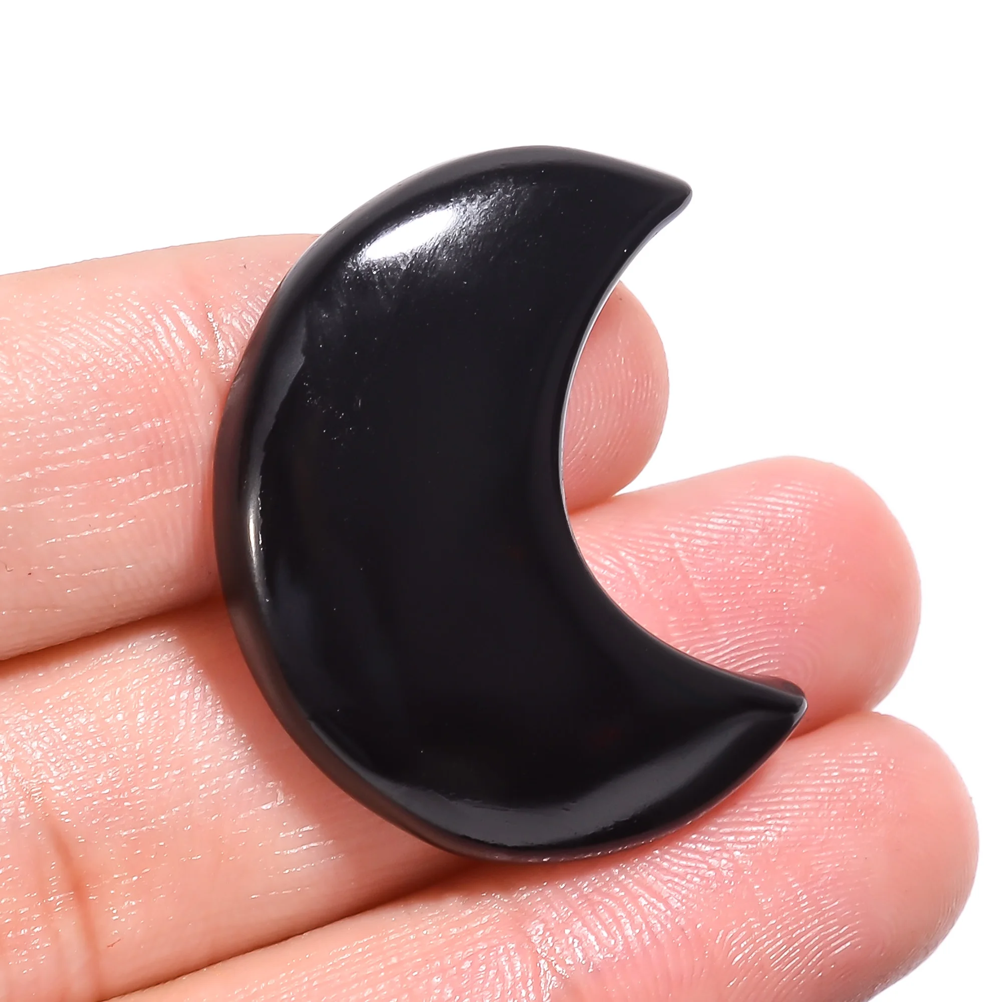 Высококачественный натуральный оникс в форме Луны