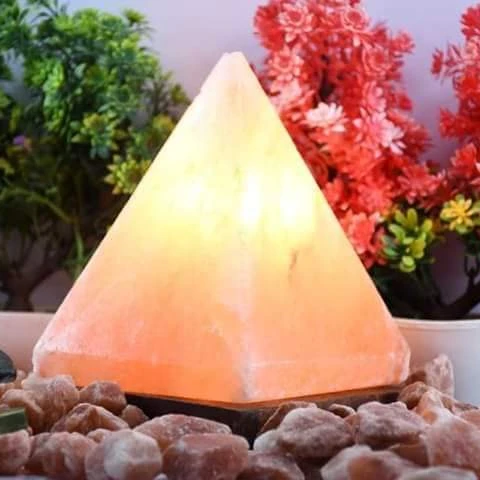 
Himalayan Salt pyramid Shape lamp 