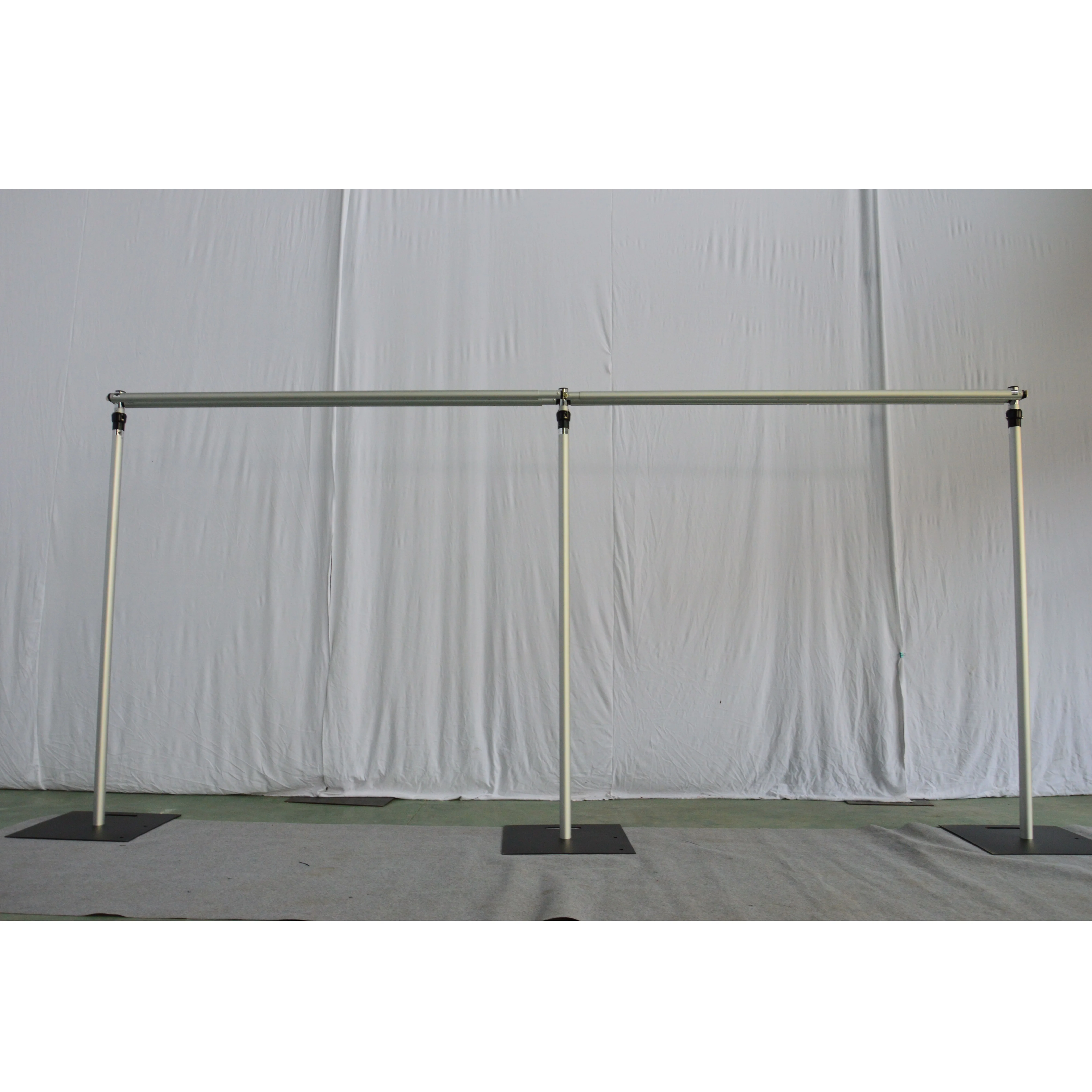 
Aluminum pipe and drape with double curtain rod for hotel wedding backdrop 