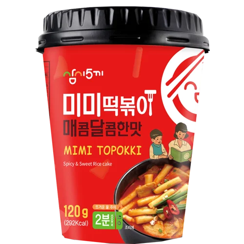 
 Samsiokki Mimi Cup Tteokbokki острый и сладкий рисовый пирог для смешивания жареного рисового пирога Корейская оригинальная еда  