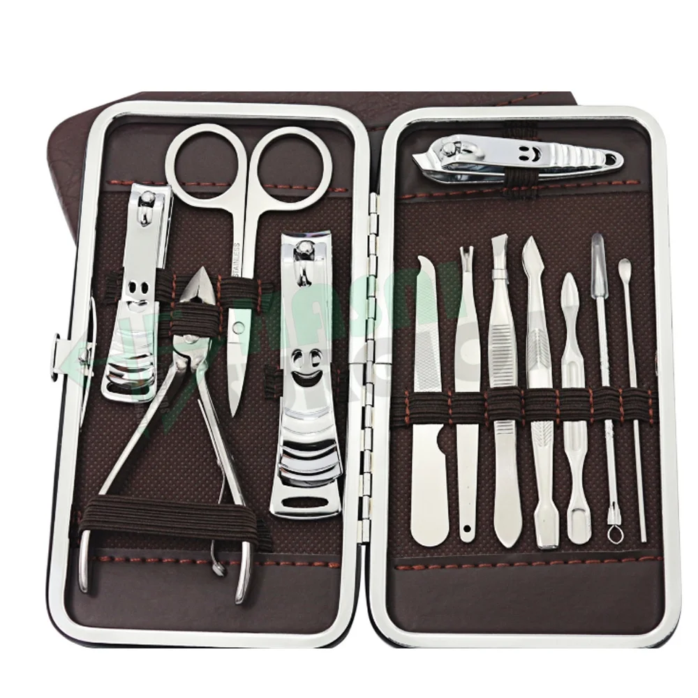 Top quality beauty 12 pcs multifunction promotion gifts tool stainless steel women nail scissor cutlery set