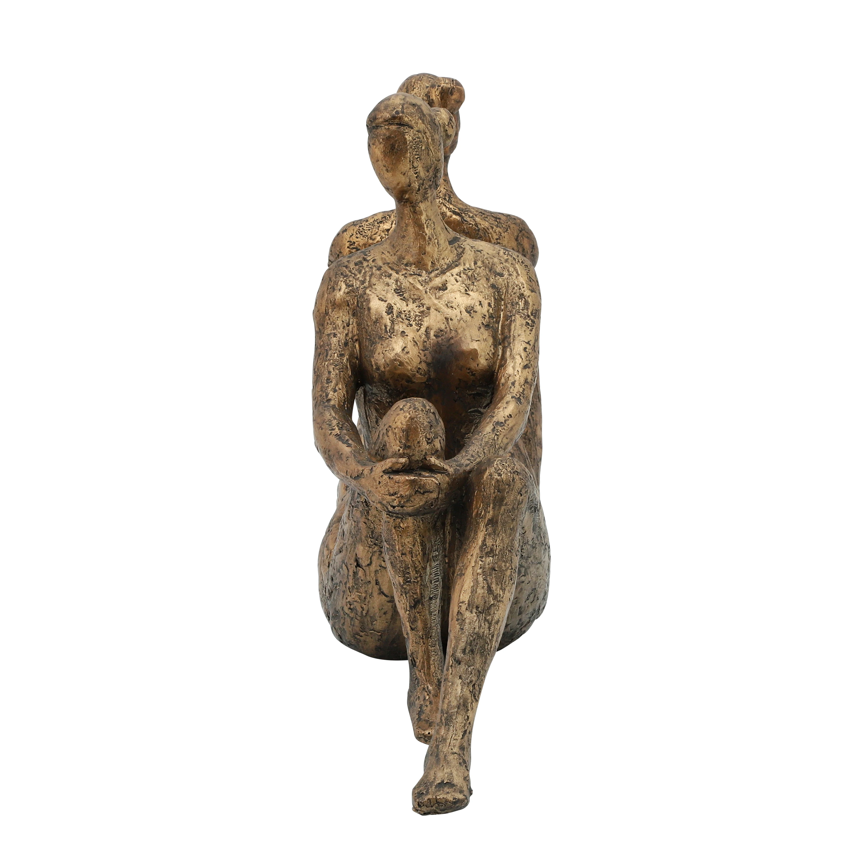 Sagebrook Home Resin S/2 Bronze Lady Bookends Premium Quality Product