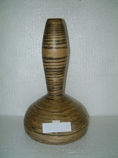  Vietnam handmade Spun-bamboo round vase suitable for home-decor houseware tableware and