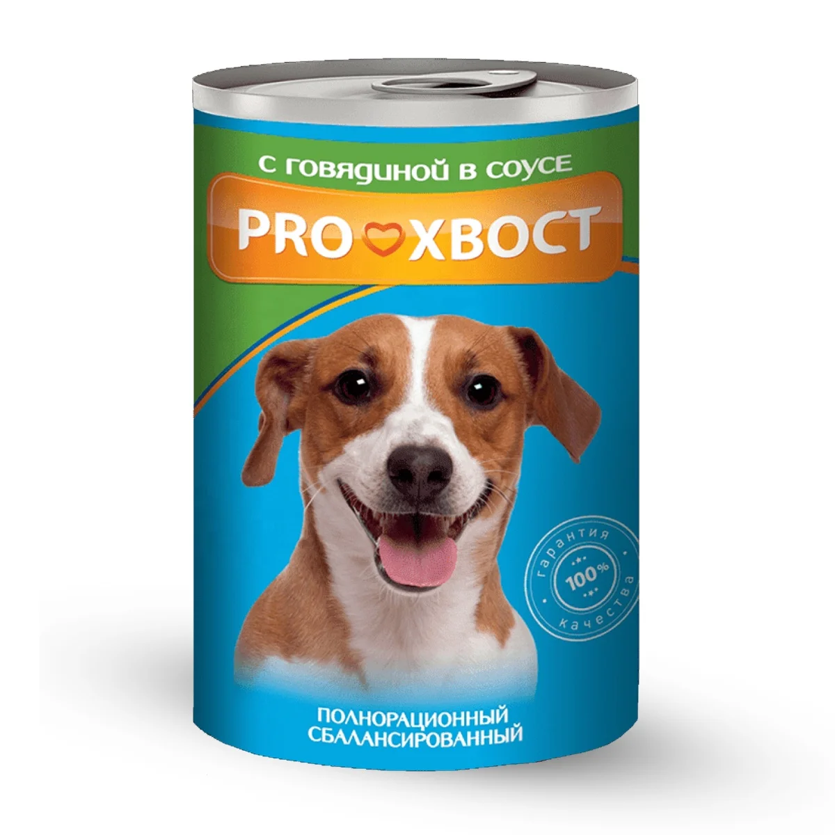 
Prokhvost 415 g Canned dog food with beef in sauce 