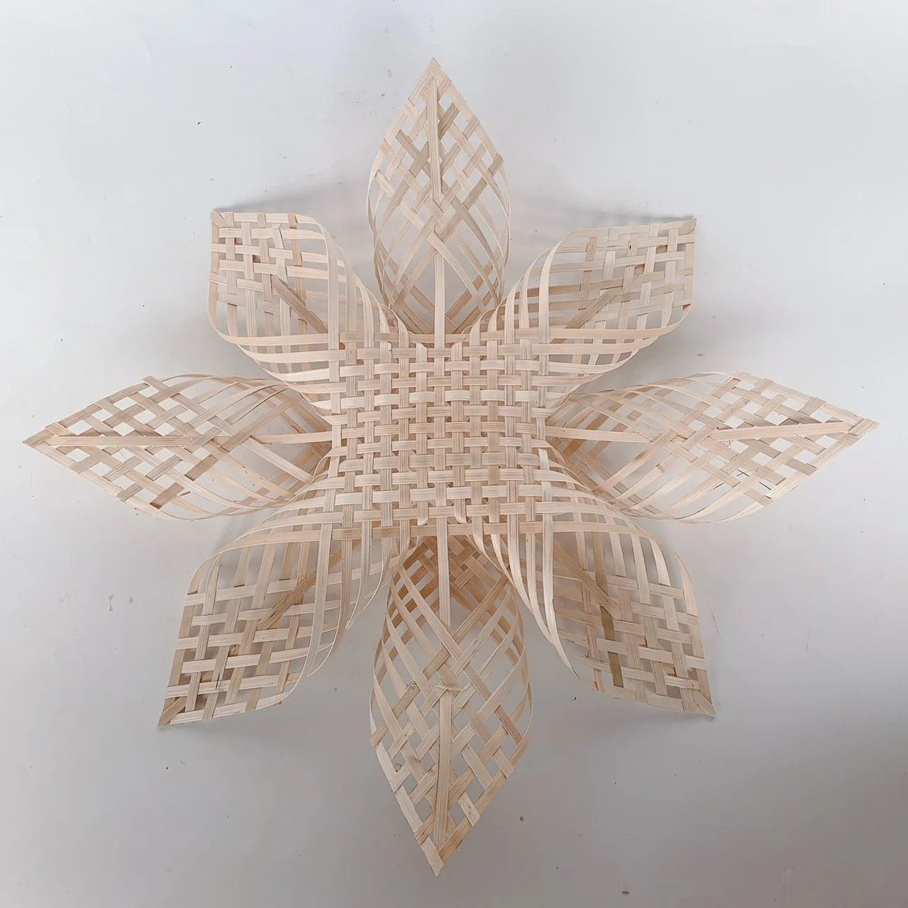 Top notch new designs natural handmade Viet Nam Christmas decor bamboo snowflake