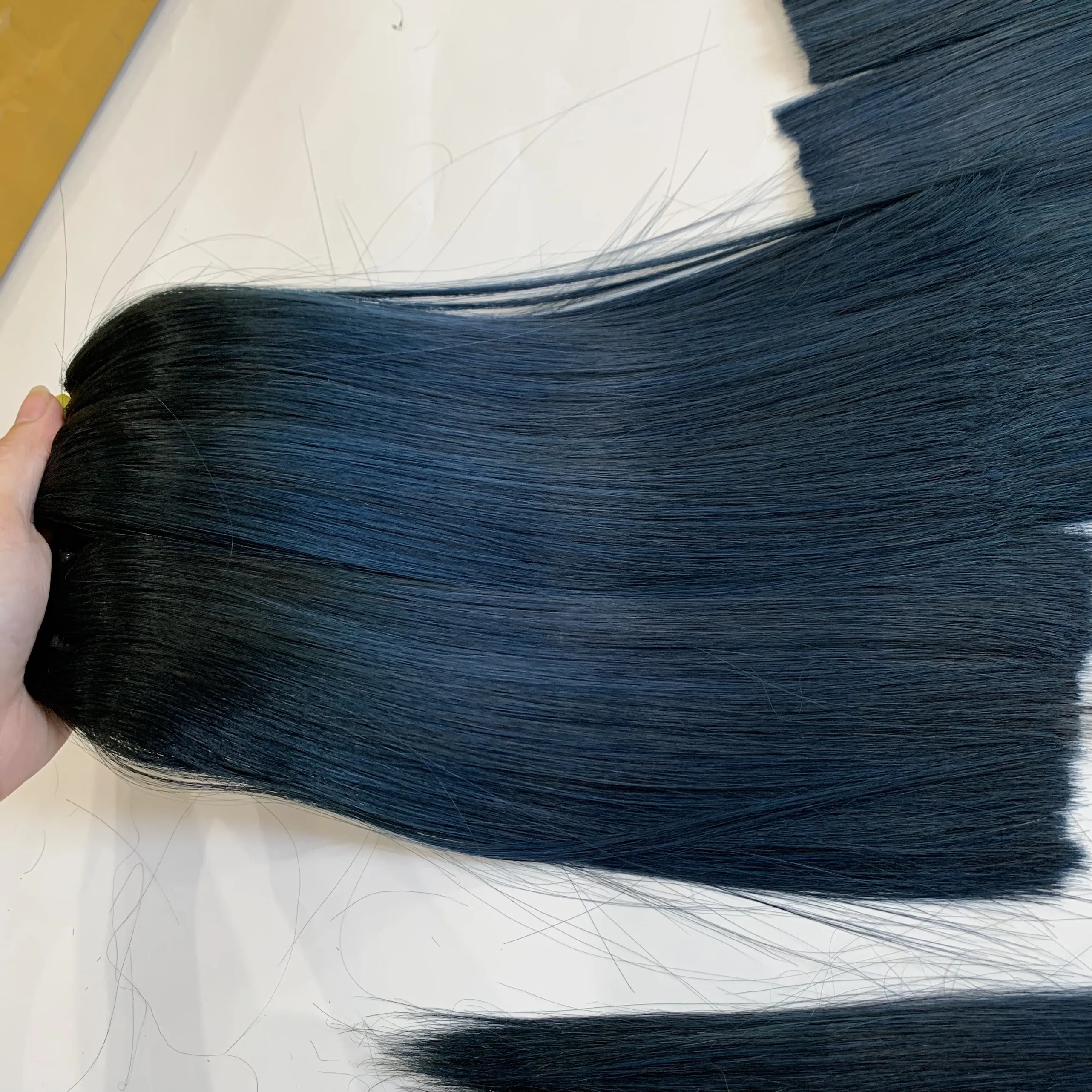 Оптовая продажа лучшее качество 100% человеческие волосы Remy супер двойной прямой цвет вьетнамские