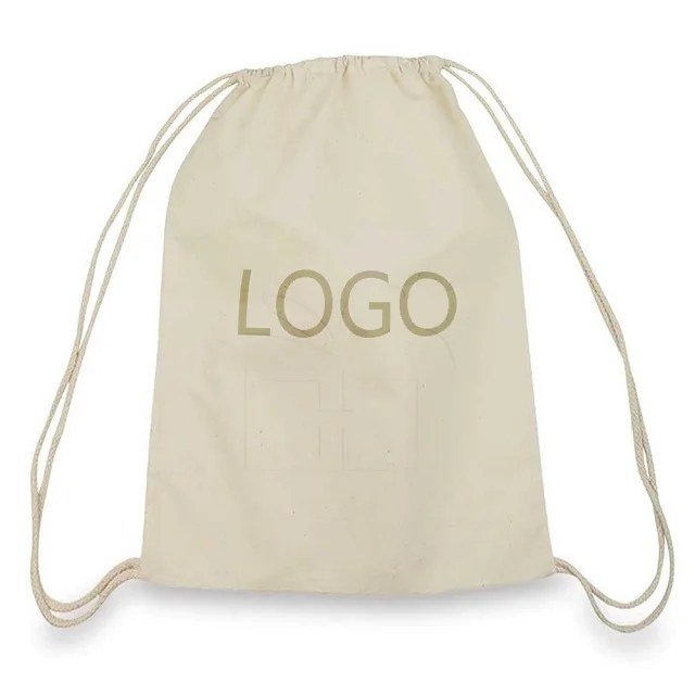 Small Drawstring Bag For Promotional Gift Products Personalized Bag Pouch Kids Christmas Customizable Sustainable 100% Cotton