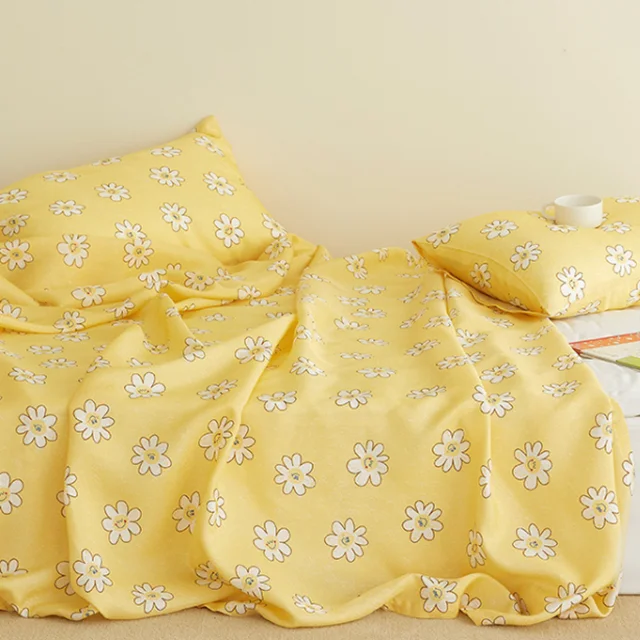  [KIDS_SUMMER DAISY] Корейский Роскошный комплект постельного белья простыня пододеяльник 100% хлопок полумикрофибра Премиум качество