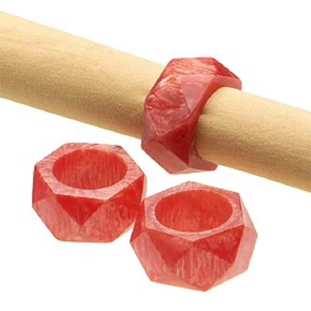 Кольцо для салфеток из смолы с бриллиантами, несколько цветов, свадебное украшение для стола, кольцо для салфеток для ресторана и отеля