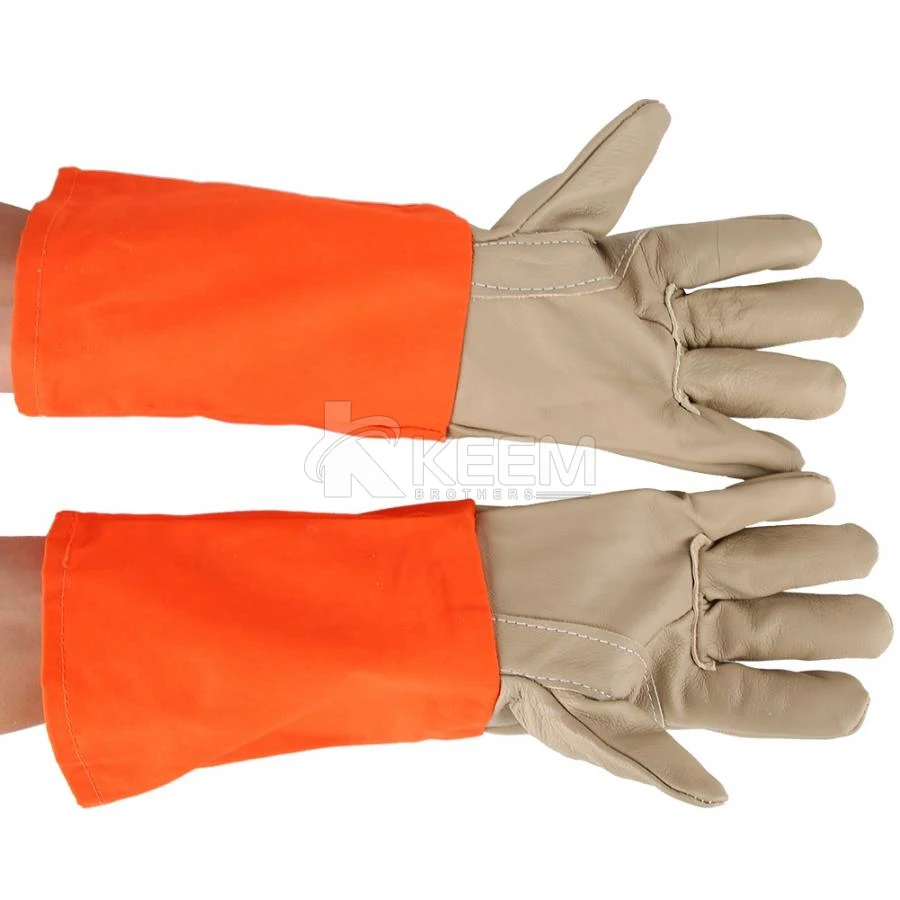 Heat Resistance Gloves Artificial Leather Wear Resistant Inflaming Retarding Fireproof Forest Fire-Fighting Protection gloves