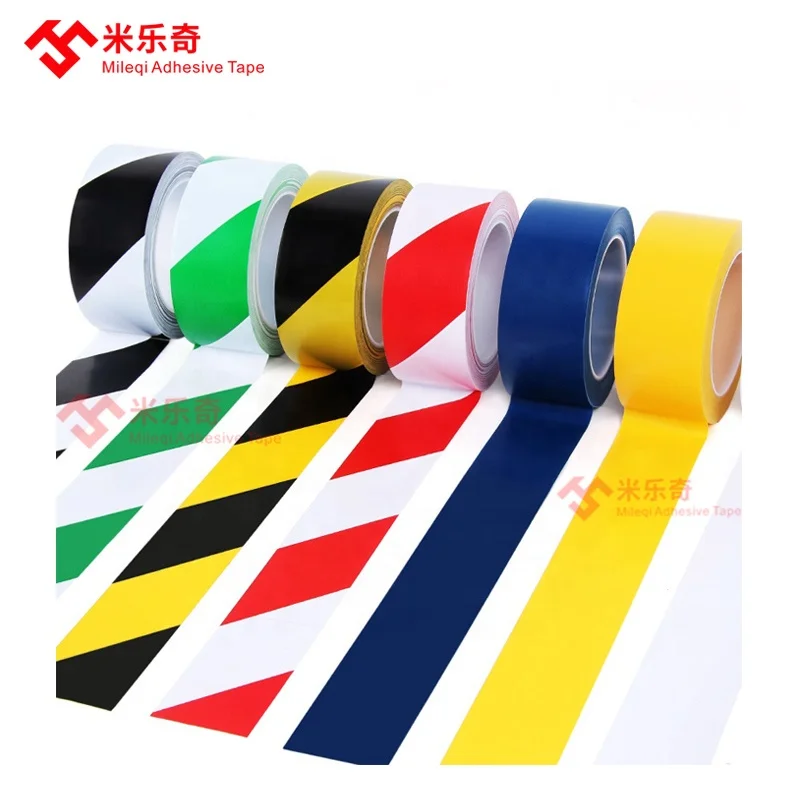 
Waterproof detectable yellow and black pvc caution warning tapes barricade tape floor marking tape 