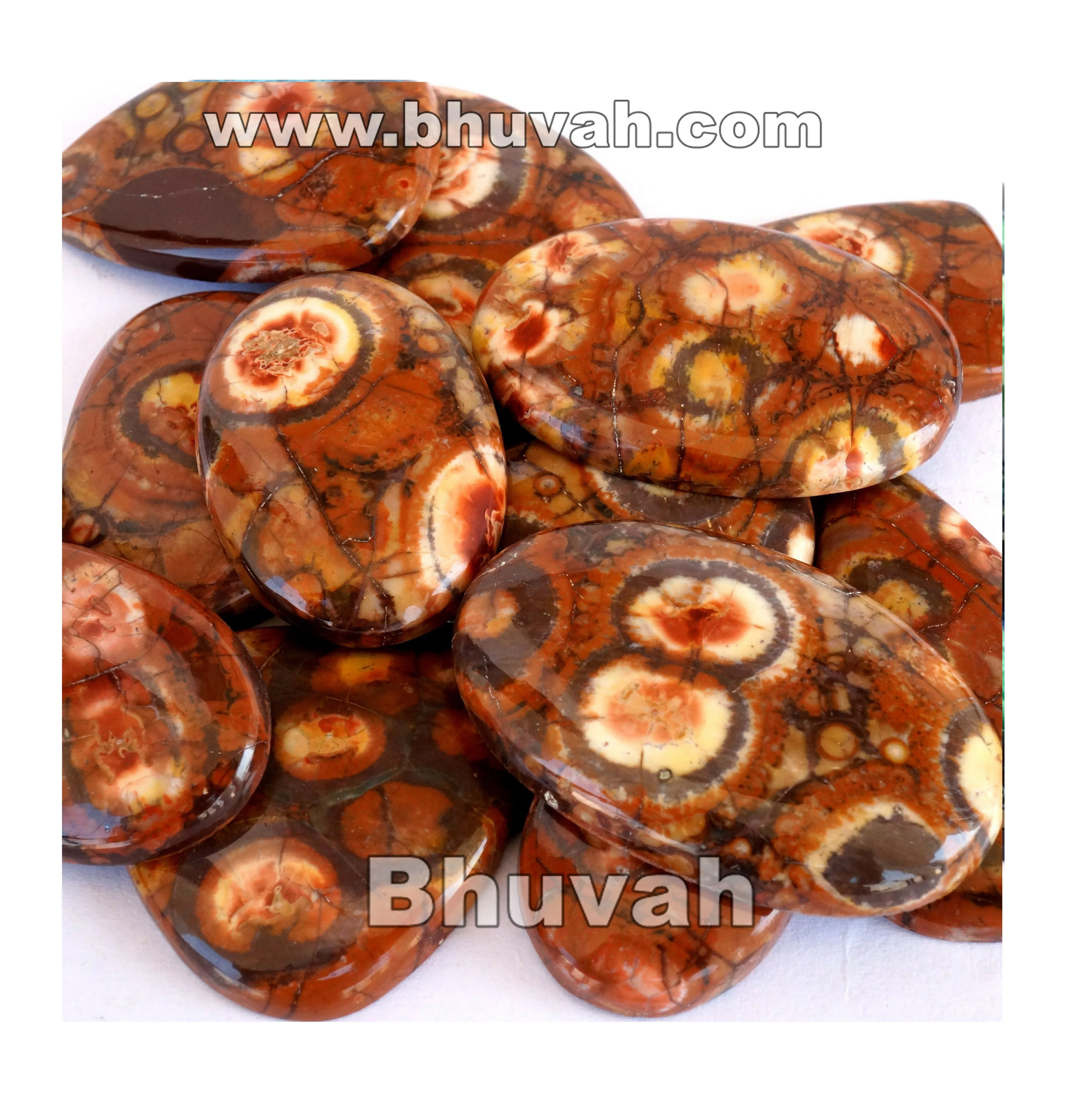 Bird Eye Jasper Gemstone Cabochon Stone Beautiful Pieces