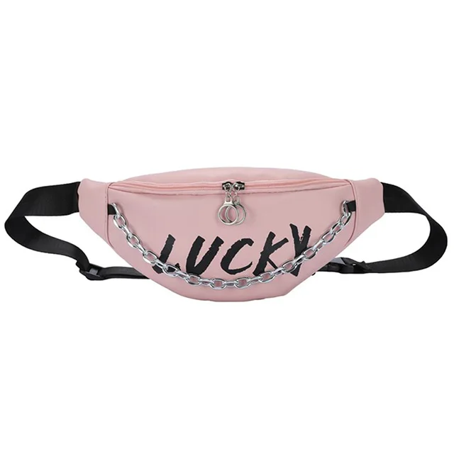 Wholesale Fashion Zipper PU Leather Woman Belt Waist Bag New Trendy Multiple-purpose Crossbody Messenger Bag With Chain For Girl