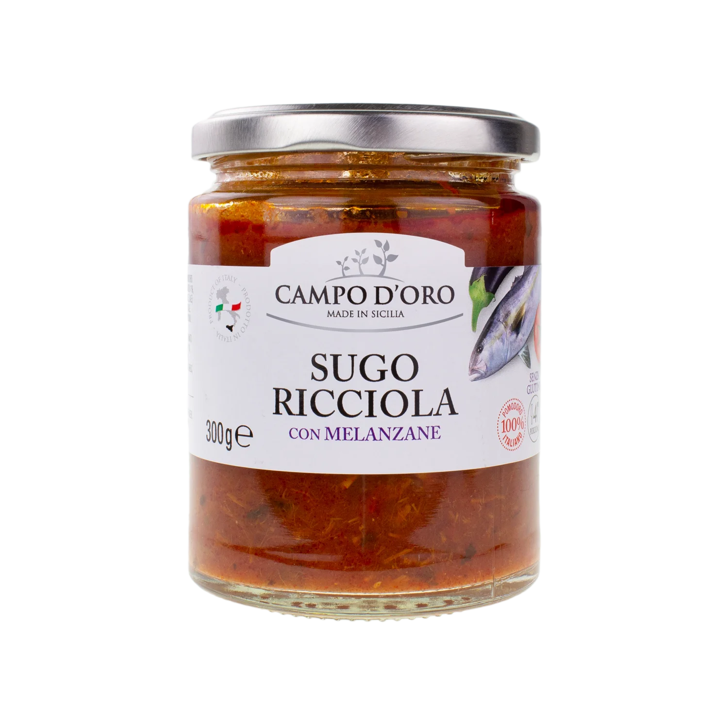 
Tomato sauce with Amberjack and Eggplants 