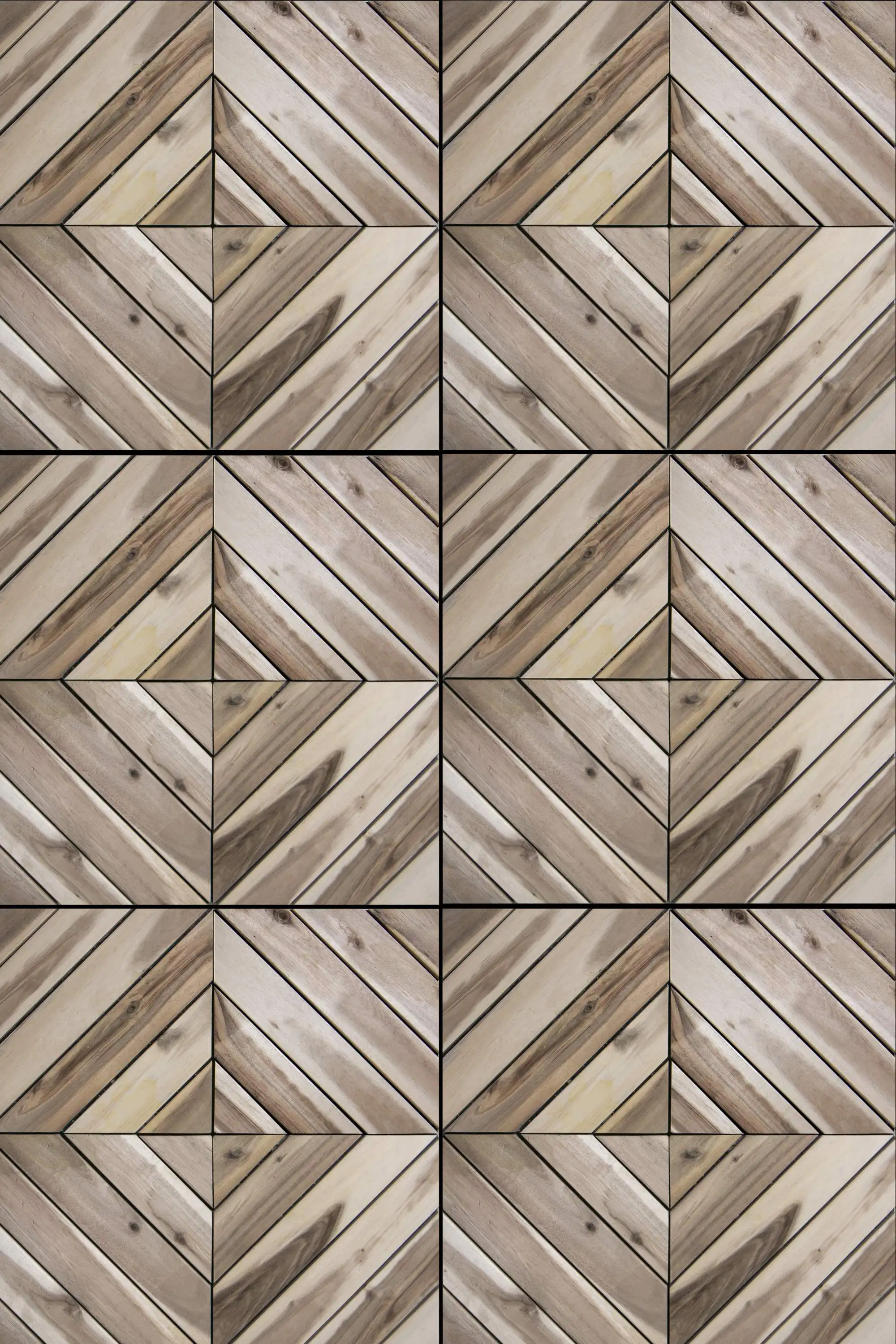 
6 Slat Decking Tiles Diagonal Original Outdoor Decoration Furniture Quality A Modern 30x30cm 