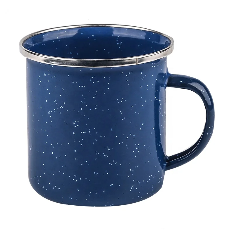 12oz 17oz Sublimation Enamel Coffee Camping Enamel Mugs Indoor Outdoor Tea Cup