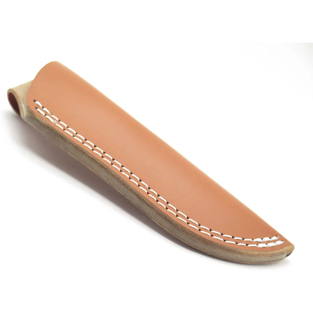 High Quality Brown Leather Fixed 3-4 Blade Hunting Knife Sheath Case Buck Loveless Pouch