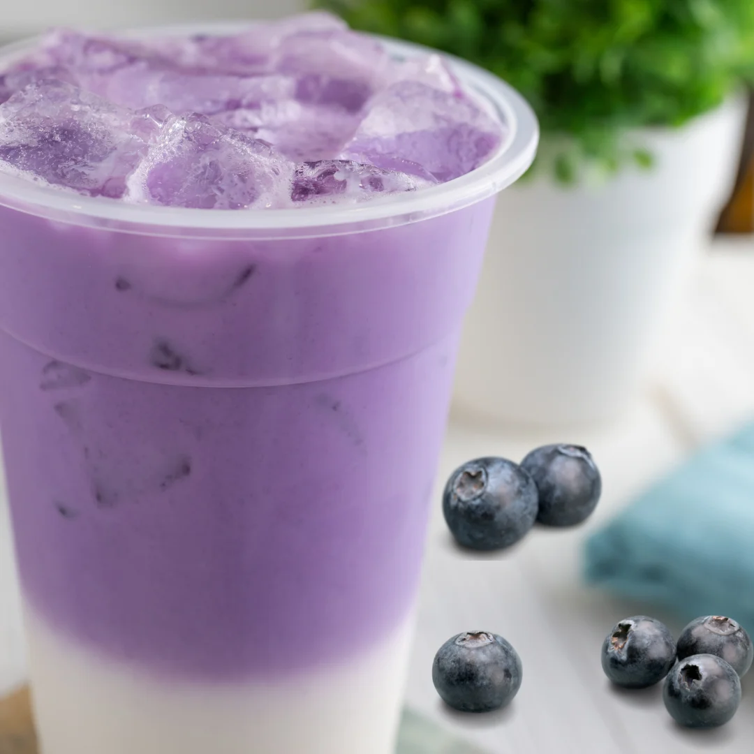 blueberry Flavored boba oat milk powder