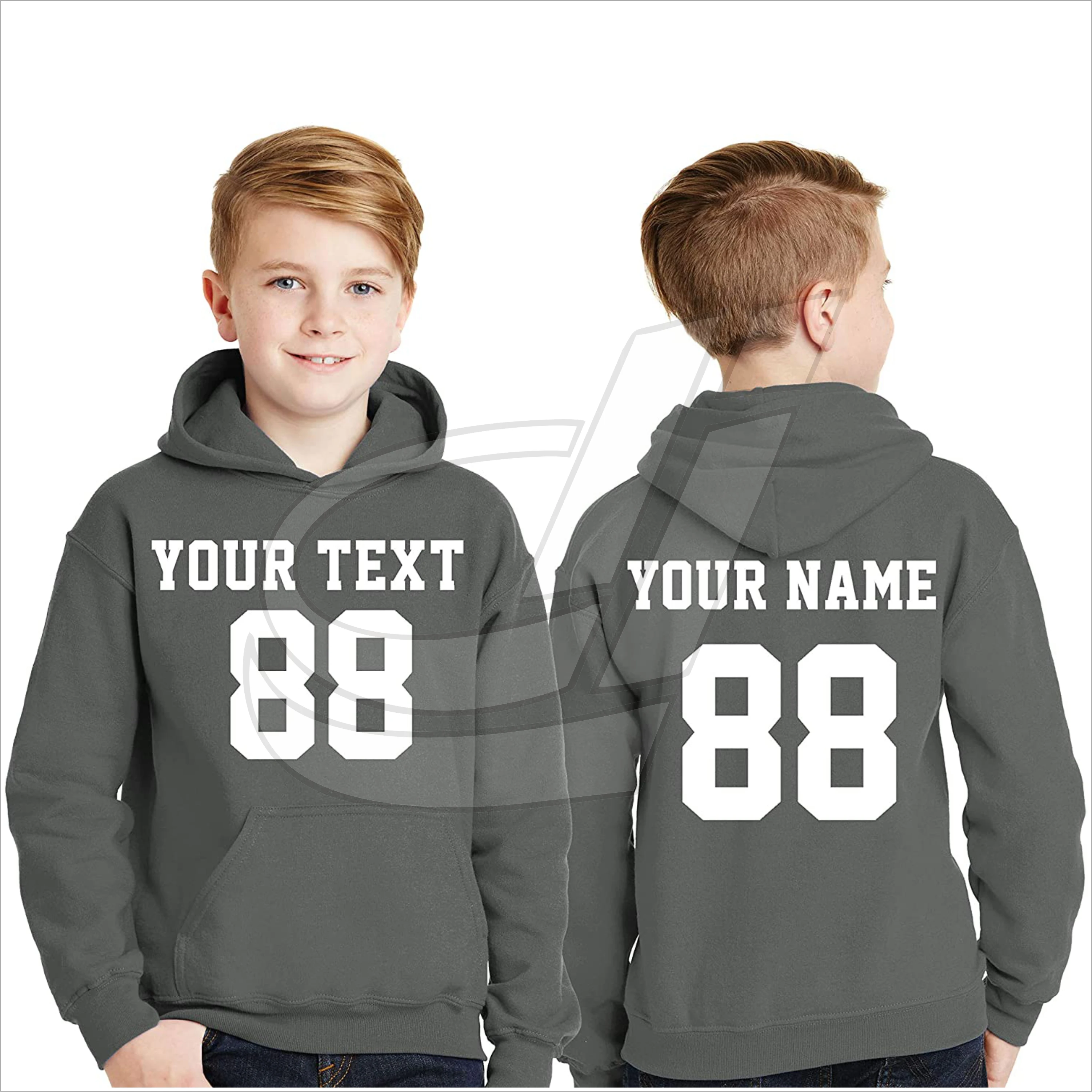 Kids Fashion Pullover Hoodies Good Selling Dark Green Color Children Pullover Hoodies Use For Kids