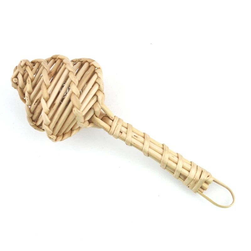 Vintage Rattan Baby Rattle