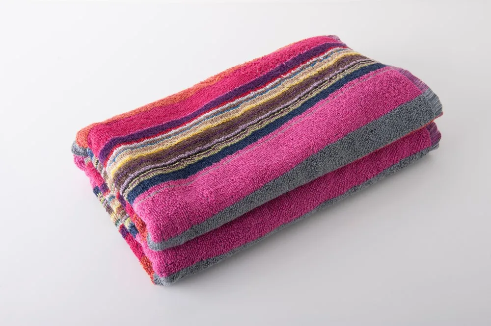 Yarn dyed Multi Stripe Bath Towels 100% Cotton with Fancy Packing