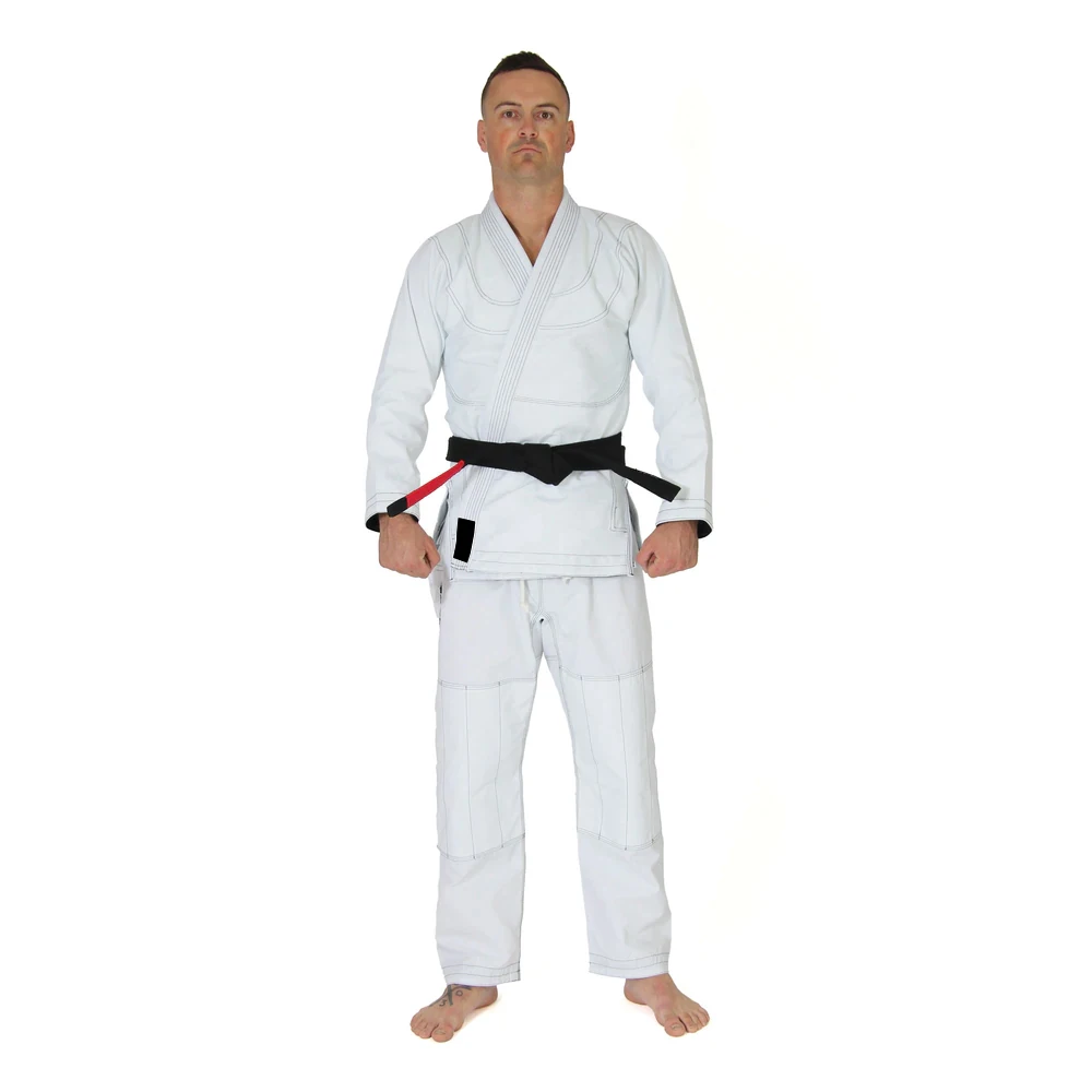 Latest Design Jiu Jitsu Uniform Made In 100% Cotton White color Adult Bjj Gi With Customized Patch Logo