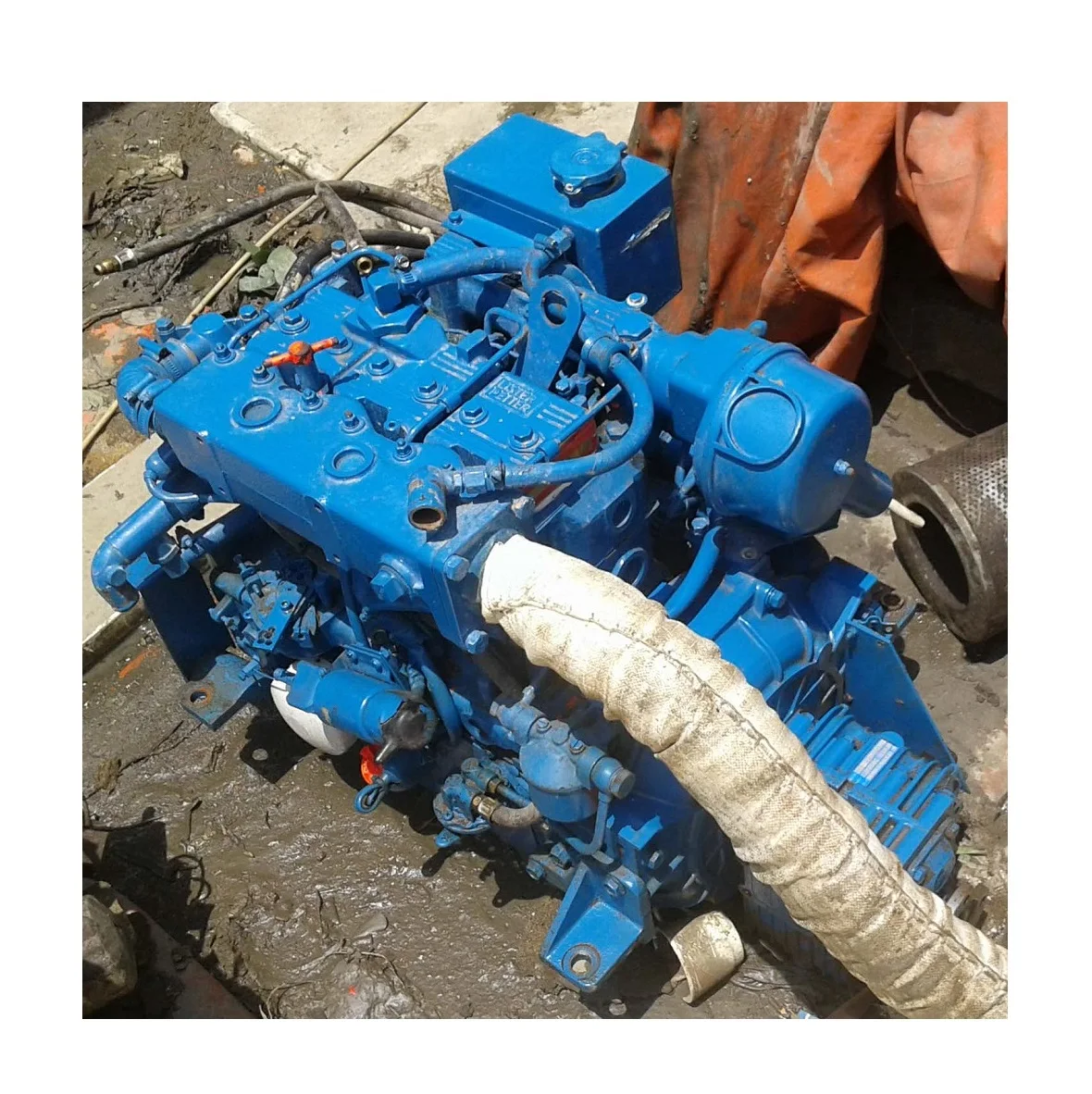 Marine diesel inboard motor Lister Petter LPW3 Lifeboat Engine for sale Made in England Fresh water cooling 3 cylinders engine