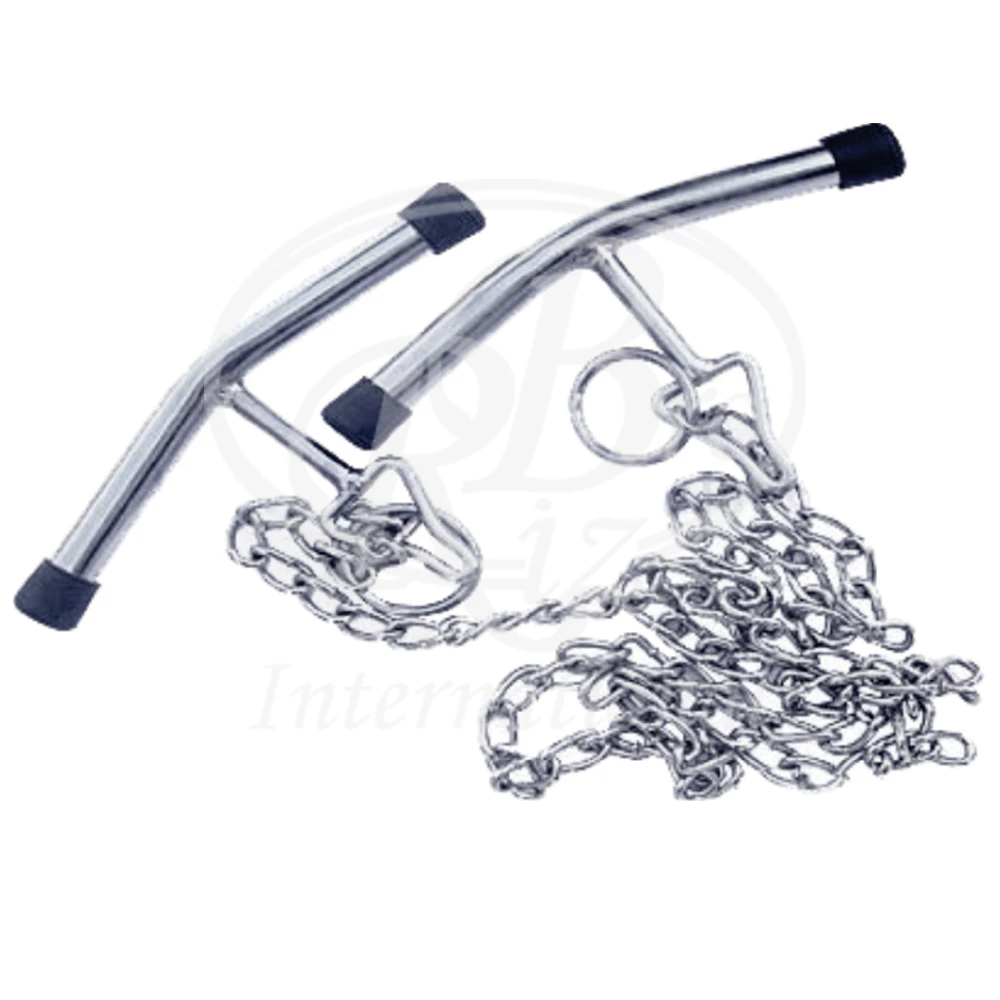 Obstetric chain with handles chrome plated steel pregnancy and childbirth instrument