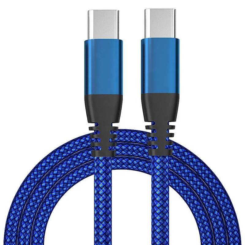 1M 2M 3M 10Gbps 20V 3A 60W Fast Charging Type C Cable USB 2.0 Type-C To Type-C PD Data Cable for iPhone for Android