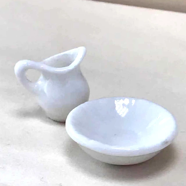 Miniatures Accessories White Syrup Cup and Plate Set for Coffee for Children DIY