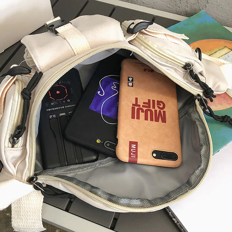 Couple style nylon waterproof fanny pack waist bag