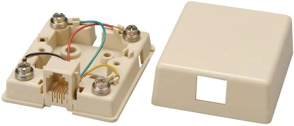 Лидер продаж, телефонные аксессуары, Однопортовый модульный поверхностный разъем RJ11/RJ12